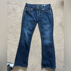 Miss Me mid rise bootcut dark wash jeans